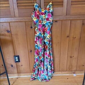 Alice + Olivia Multicolor Floral Maxi Dress